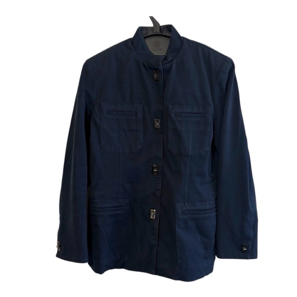 Women's Ralph Lauren Navy Blue Military Equestrian Preppy Classic Jacket 6P